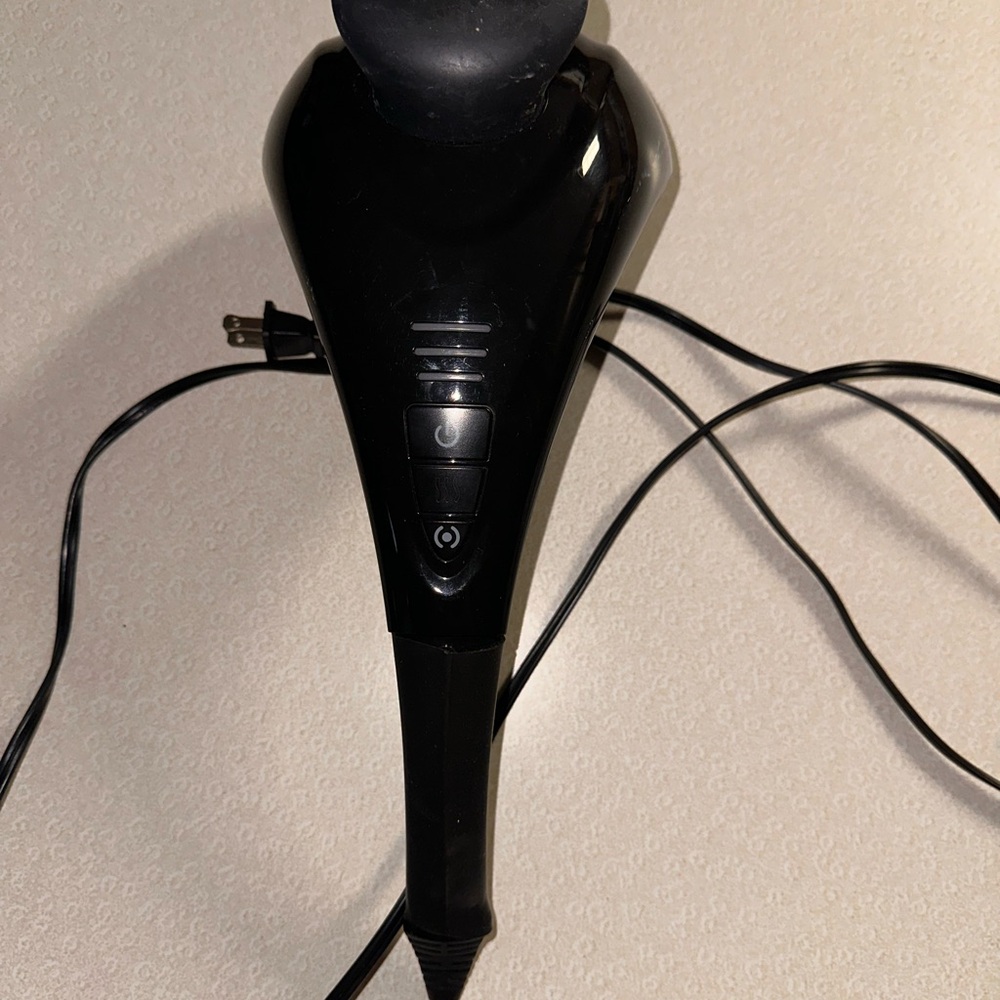 Black 3 Speed Handheld Plug in Massager